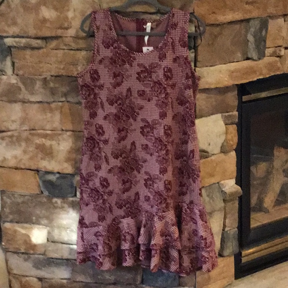 Style & Co & black blouse plus NY col  dress with silver grommets Hanging neck.